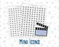 Clapperboard - Film - Movie Clapper - Doodle Icon-Sticker