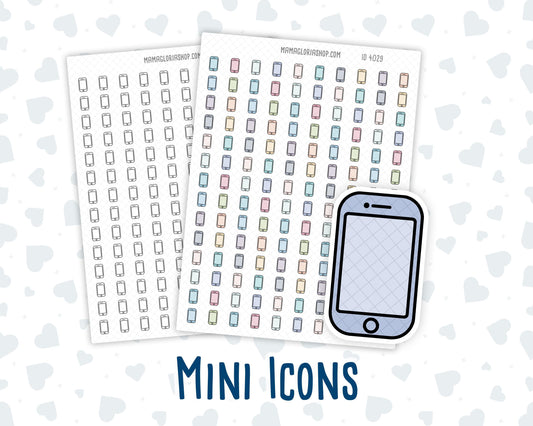 Smartphone - Mobile App - Call Reminder - Doodle Icon-Sticker