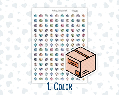 Package Box - Delivery Box - Package Arrival - Doodle Icon-Sticker