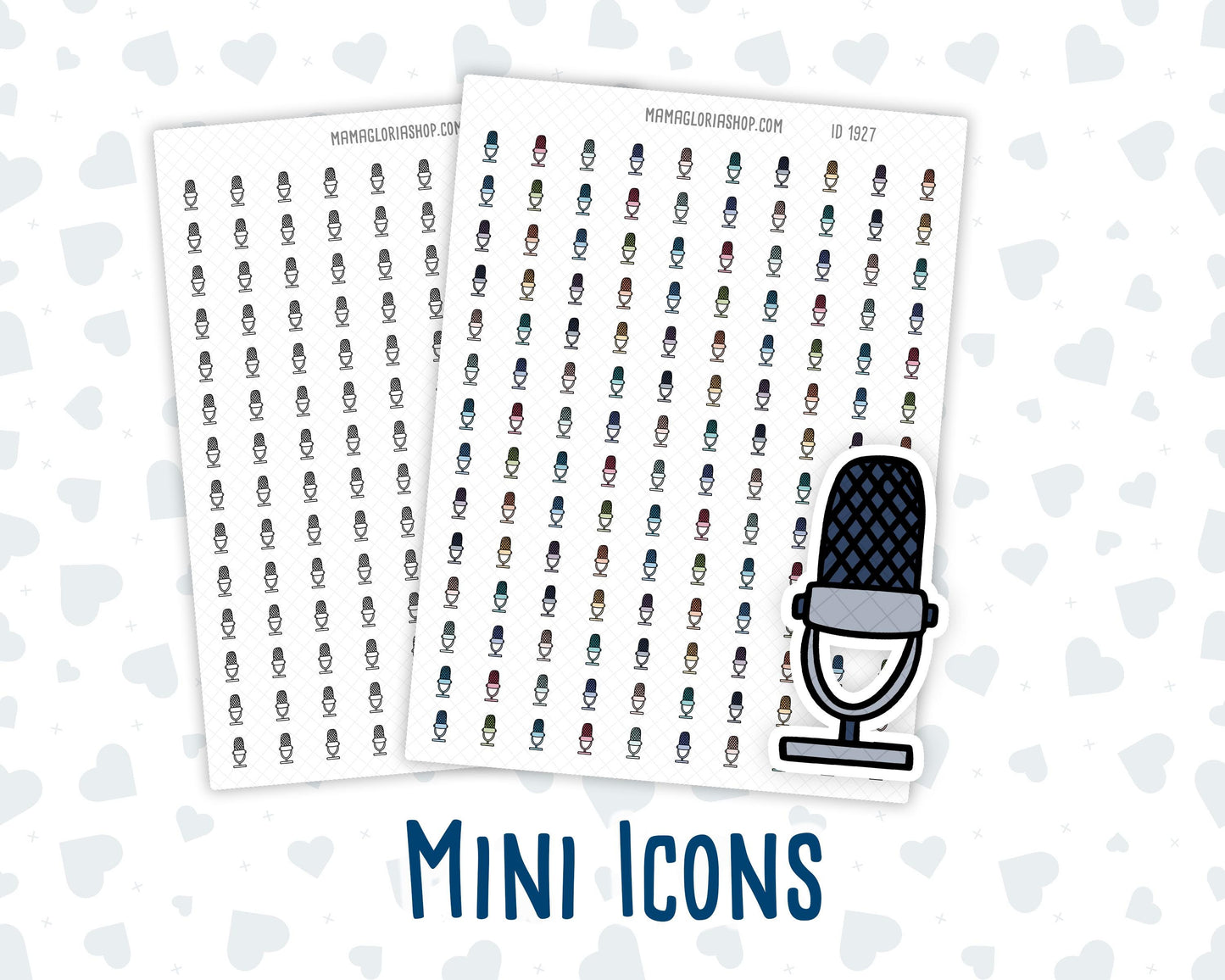 Podcast - Microphone - Doodle Icon-Sticker