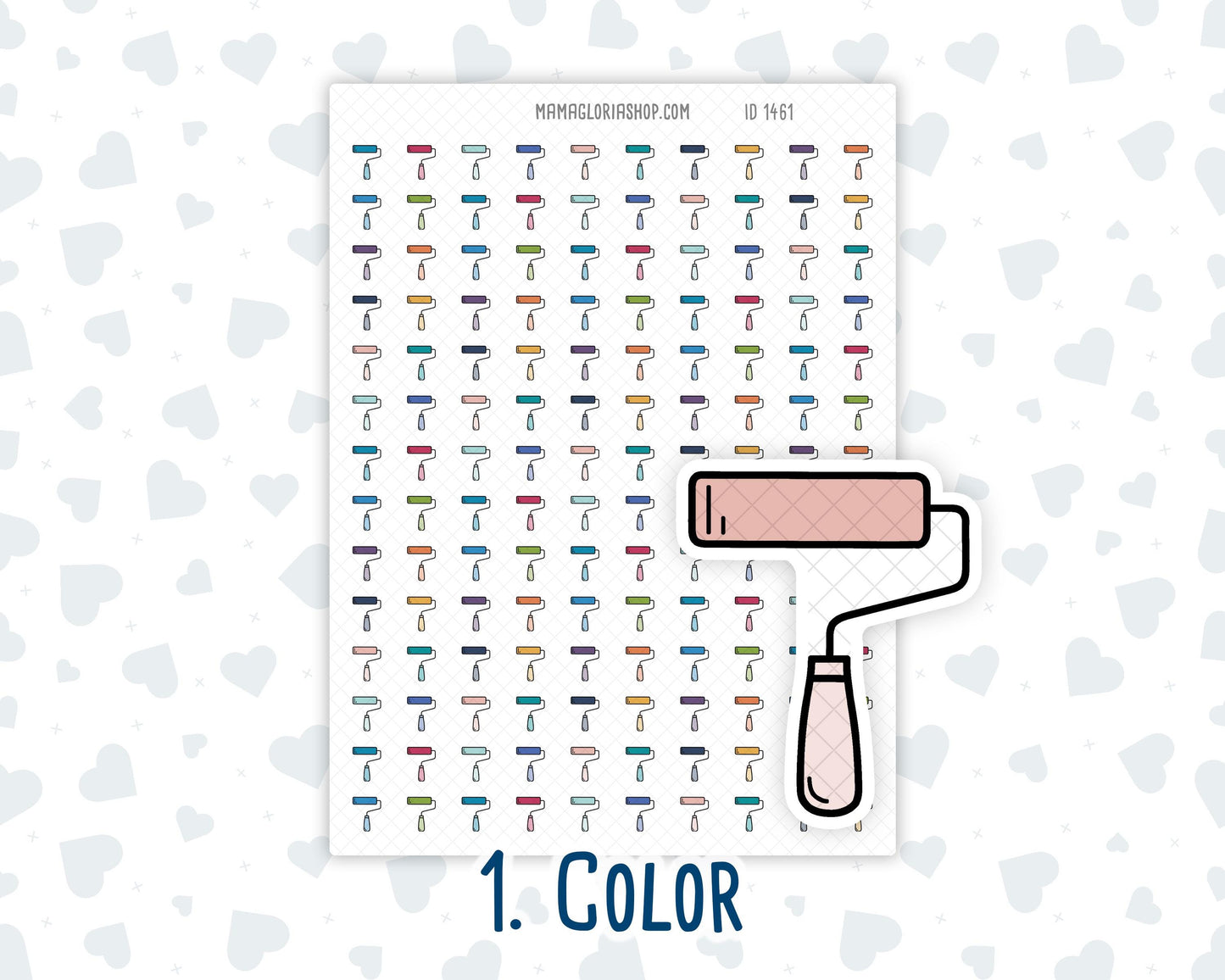 Paint Roller - Home Renovation - DIY Project - Doodle Icon-Sticker