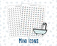 Bathtub - Take a Shower - Relaxation - Spa Day - Doodle Icon-Sticker