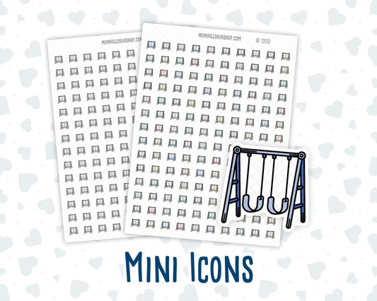 Swing Set - Playground - Park Day - Doodle Icon-Sticker