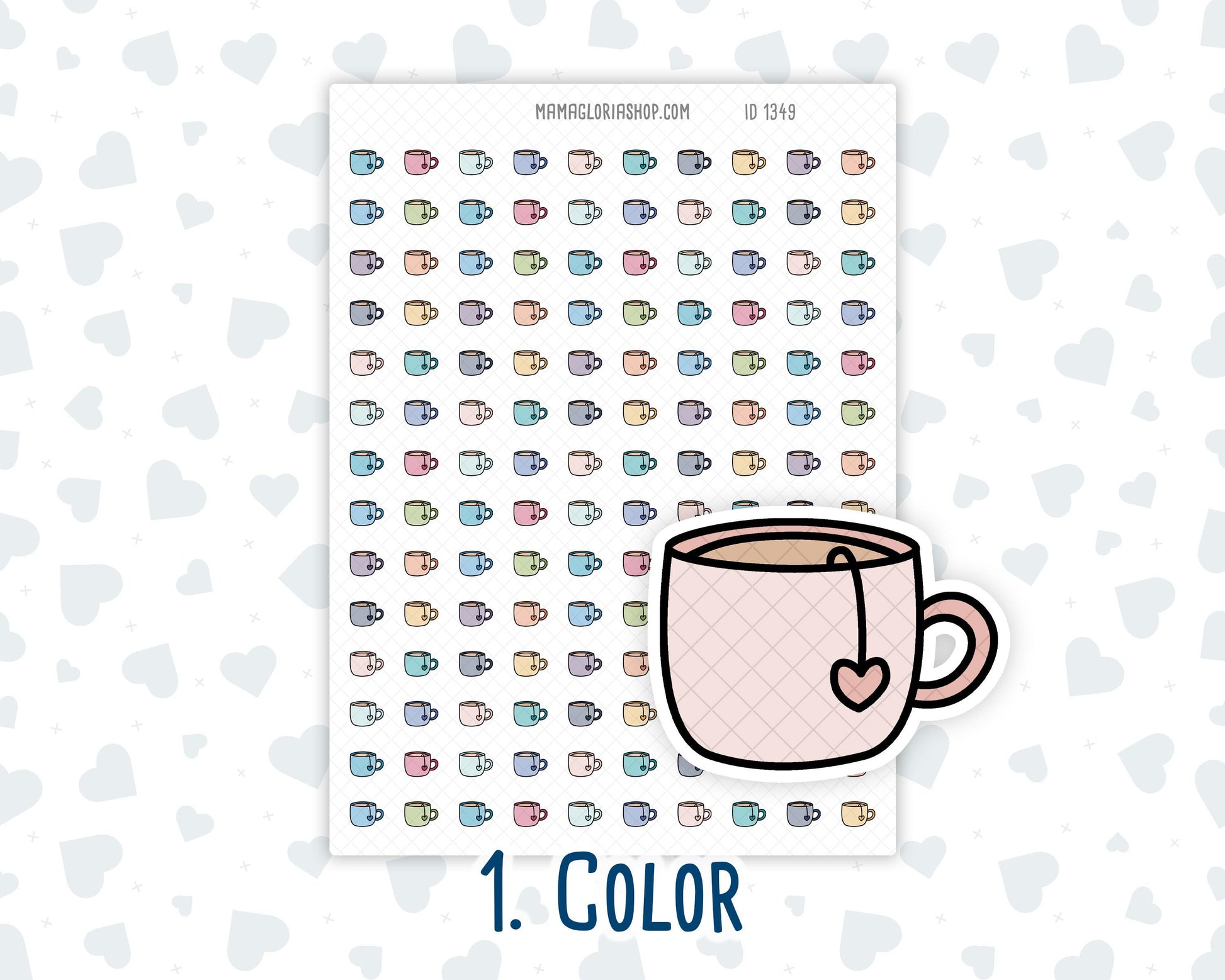 Tea Mug - Tea Time - Coffee Break - Doodle Icon-Sticker