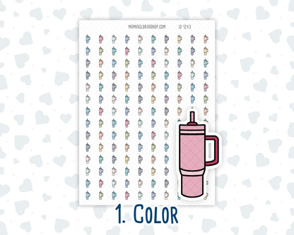 Tumbler - Travel Mug - Doodle Icon-Sticker