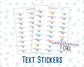 Conference Call - Text Stickers For Planners - Handwritten