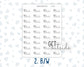 Get Outside - Text Stickers For Planners - Handwritten
