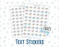 Crazy Busy - Text Stickers For Planners - Handwritten