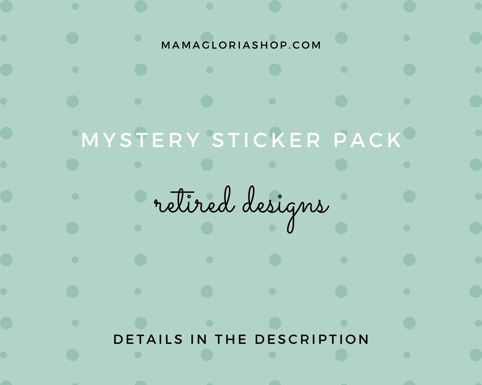 Mystery Sticker Pack - Retired Designs - Discounted – mamagloriashop