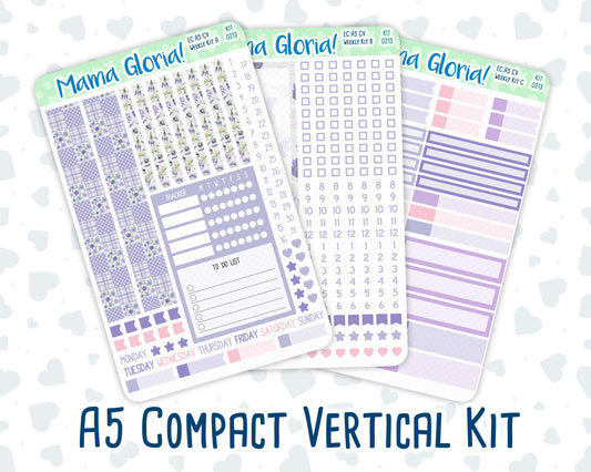 Kit 0213- A5 Compact Vertical - Provence - Weekly - April