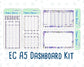 Kit 0213- A5 - Provence - April- Notes Pages - Dashboard Kit - Productivity Page