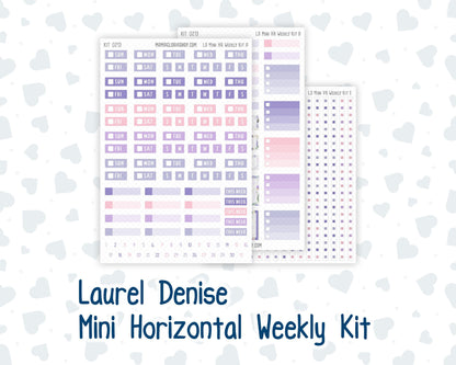 Kit 0213 Laurel Denise Mini Size – Weekly - Horizontal Layout - Provence - April