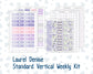 Kit 0213 Laurel Denise Standard Size – Weekly - Vertical Layout - Provence - April