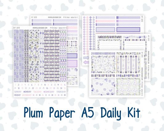 Kit 0213 A5 Plum Paper Daily - Provence - Planner -April