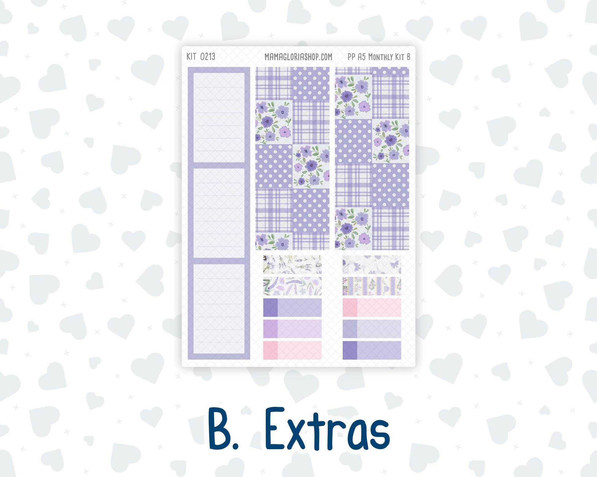 Kit 0213 Plum Paper A5– Monthly - Provence - April