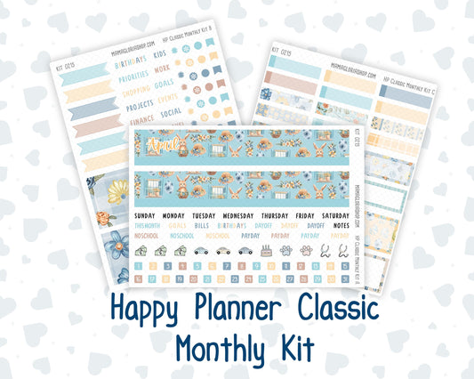 HP - Monthly - Kit 0215- Easter Morning- April- For Classic Happy Planner