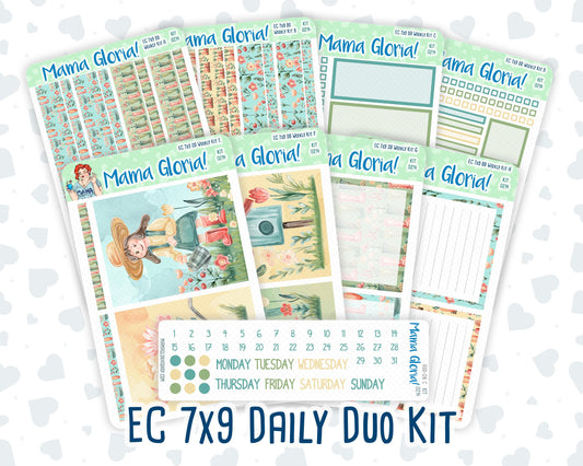 Kit 0214- 7x9 Daily Duo - Rooted In Spring - April - Planner