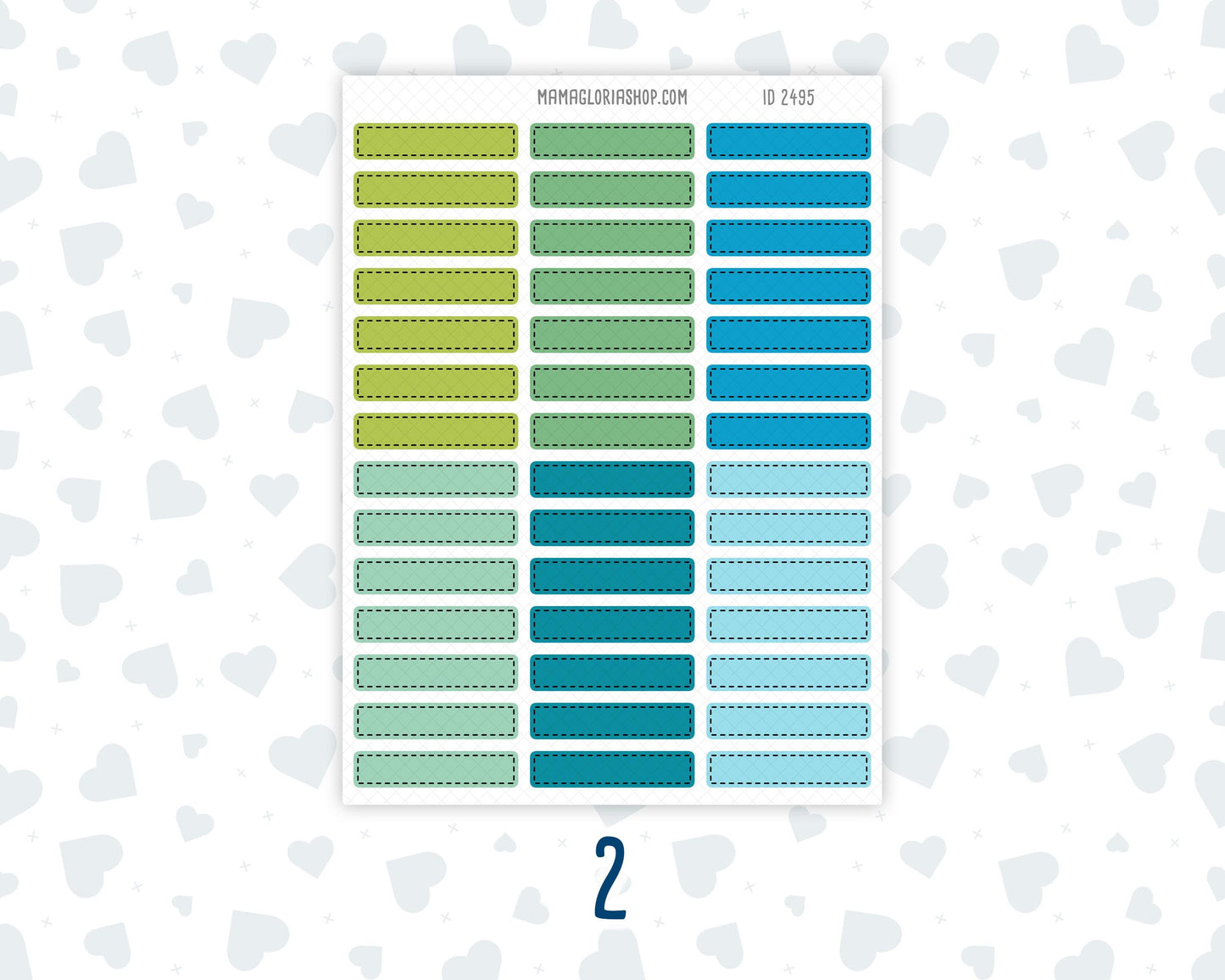Color Pop 1.5 Inch Labels Sticker Sheet | Vertical Planner Stickers | Weekly Planner Labels | Functional Planner Stickers