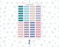 Color Pop 1 Inch Banners Sticker Sheet | Planner Flag Stickers | Functional Planner Stickers | Weekly Planner Labels