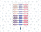 Color Pop 1.3 Inch Scalloped Labels Sticker Sheet | Functional Planner Stickers | Weekly Planner Labels