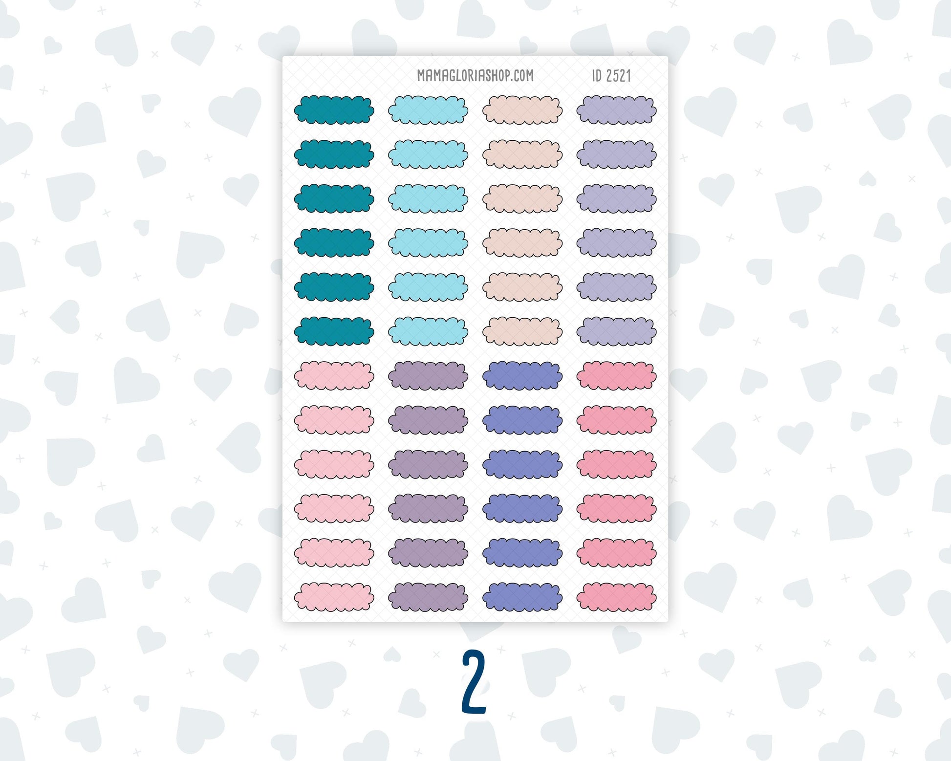 Color Pop 1 Inch Scalloped Labels Sticker Sheet | Functional Planner Stickers | Weekly Planner Labels