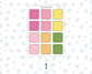 Color Pop 1.3 Inch Scalloped Boxes Sticker Sheet | Functional Planner Stickers | Weekly Planner Boxes
