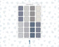 Wild Sage & Muted Slate 1 Inch Scalloped Boxes Sticker Sheet | Functional Planner Stickers | Weekly Planner Boxes