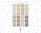 Wild Sage & Muted Slate 1 Inch Scalloped Boxes Sticker Sheet | Functional Planner Stickers | Weekly Planner Boxes