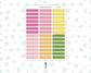 Color Pop 1.5 Inch Labels Sticker Sheet | Vertical Planner Stickers | Weekly Planner Labels | Functional Planner Stickers
