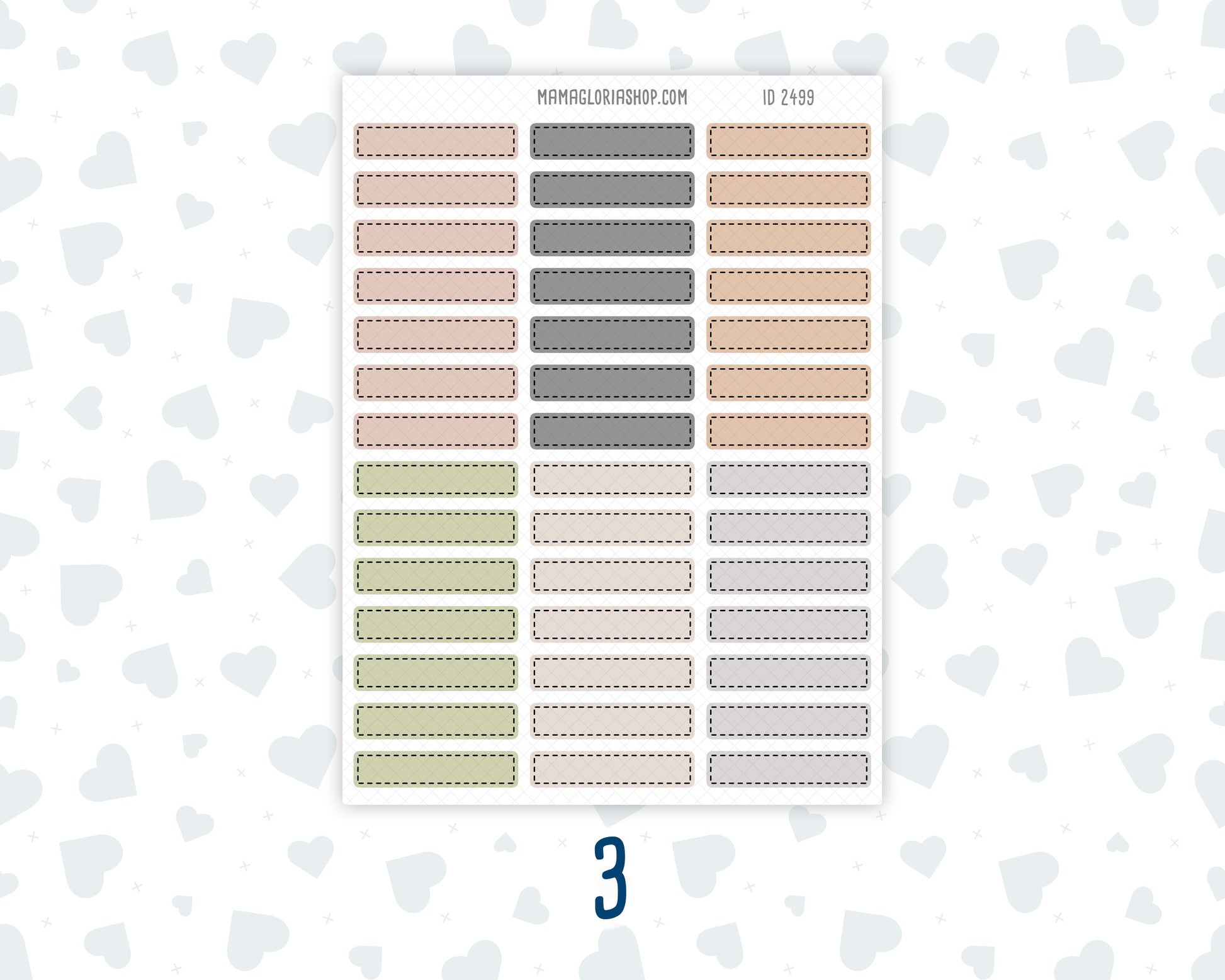 Wild Sage & Muted Slate 1.5 Inch Labels Sticker Sheet | Vertical Planner Stickers | Weekly Planner Labels | Functional Planner Stickers