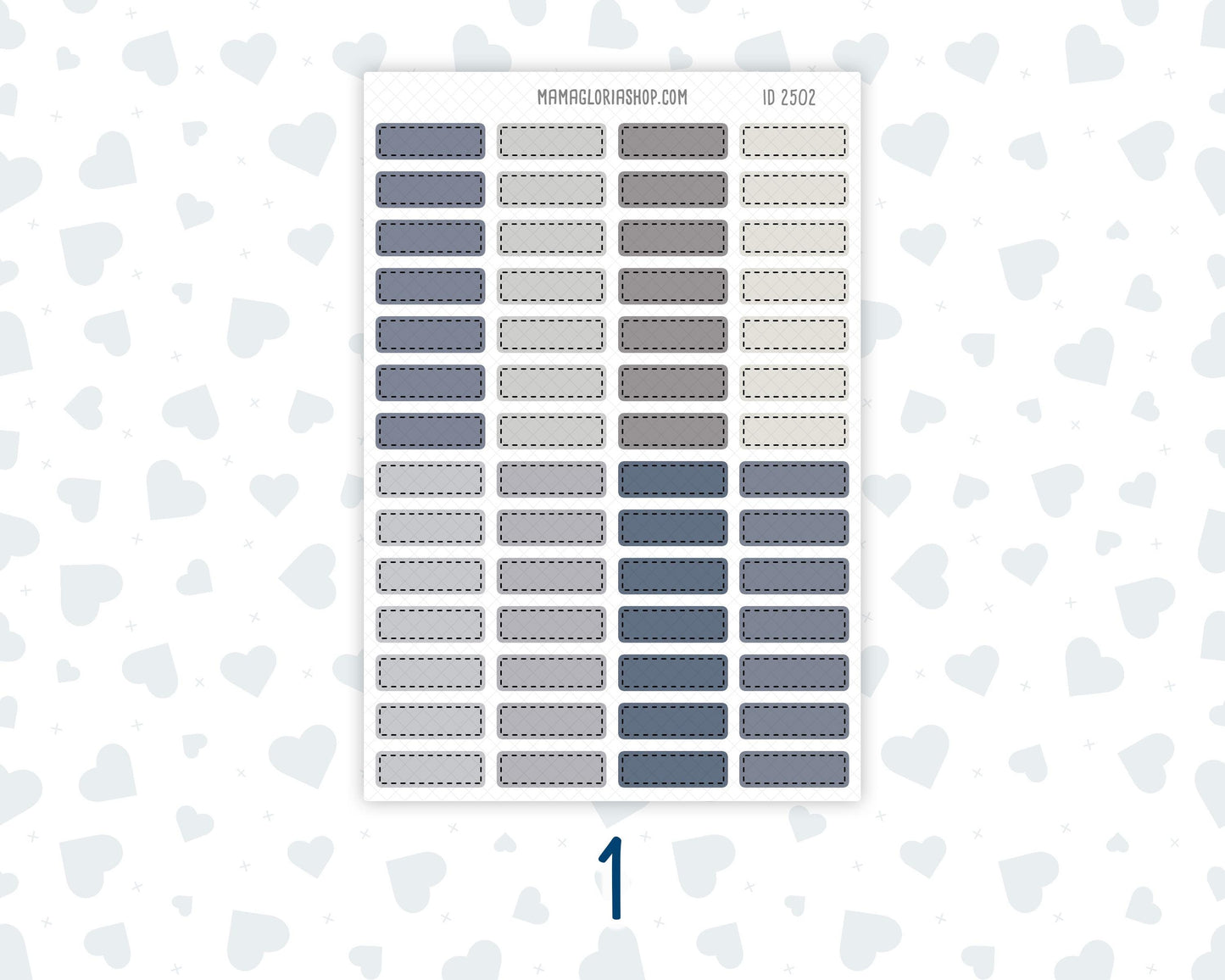 Wild Sage & Muted Slate 1 Inch Labels Sticker Sheet | Functional Planner Labels | Weekly Planner Stickers | Small Box Stickers