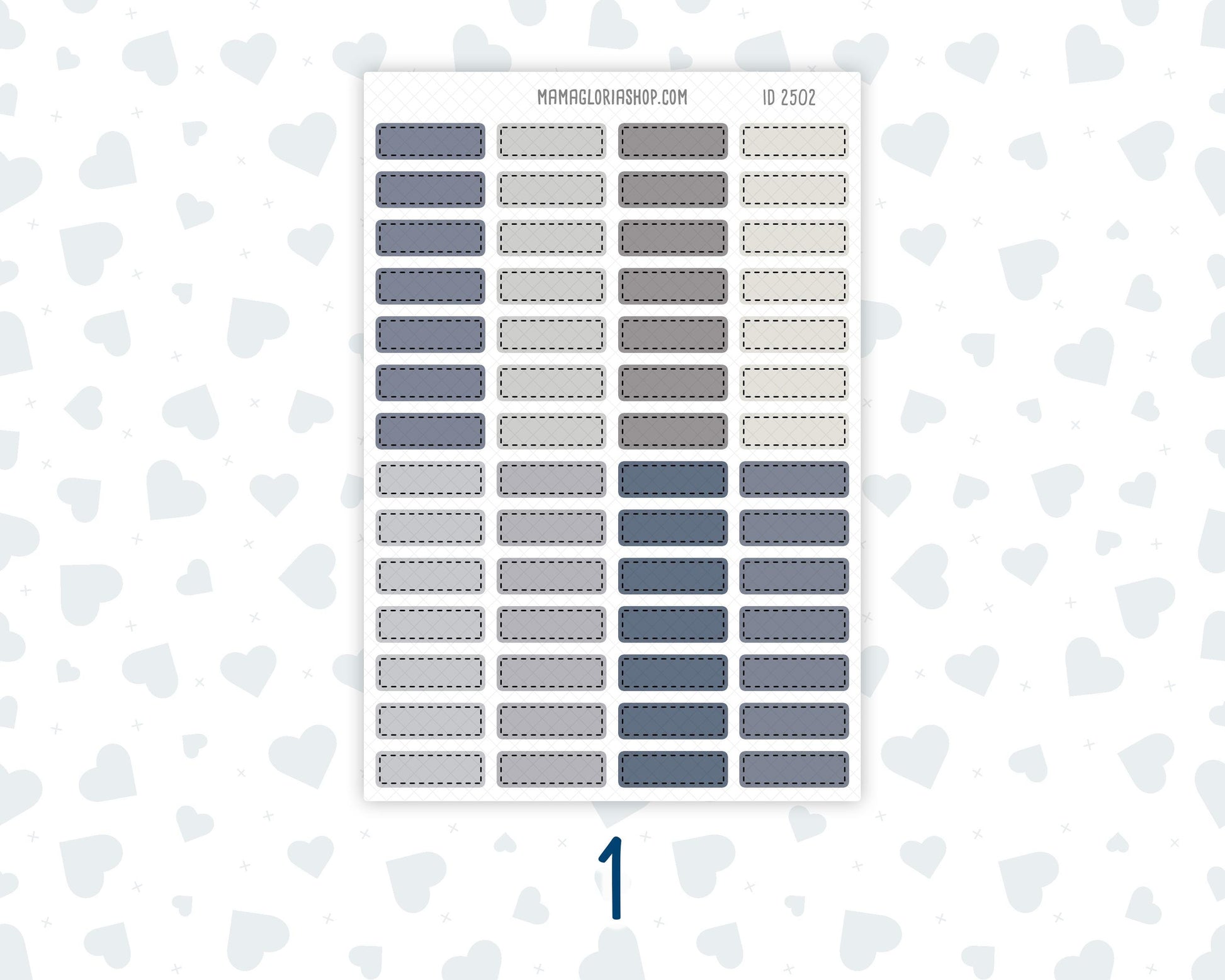 Wild Sage & Muted Slate 1 Inch Labels Sticker Sheet | Functional Planner Labels | Weekly Planner Stickers | Small Box Stickers