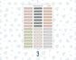 Wild Sage & Muted Slate 1.3 Inch Banners Sticker Sheet | Planner Flag Stickers | Functional Planner Stickers | Weekly Planner Labels