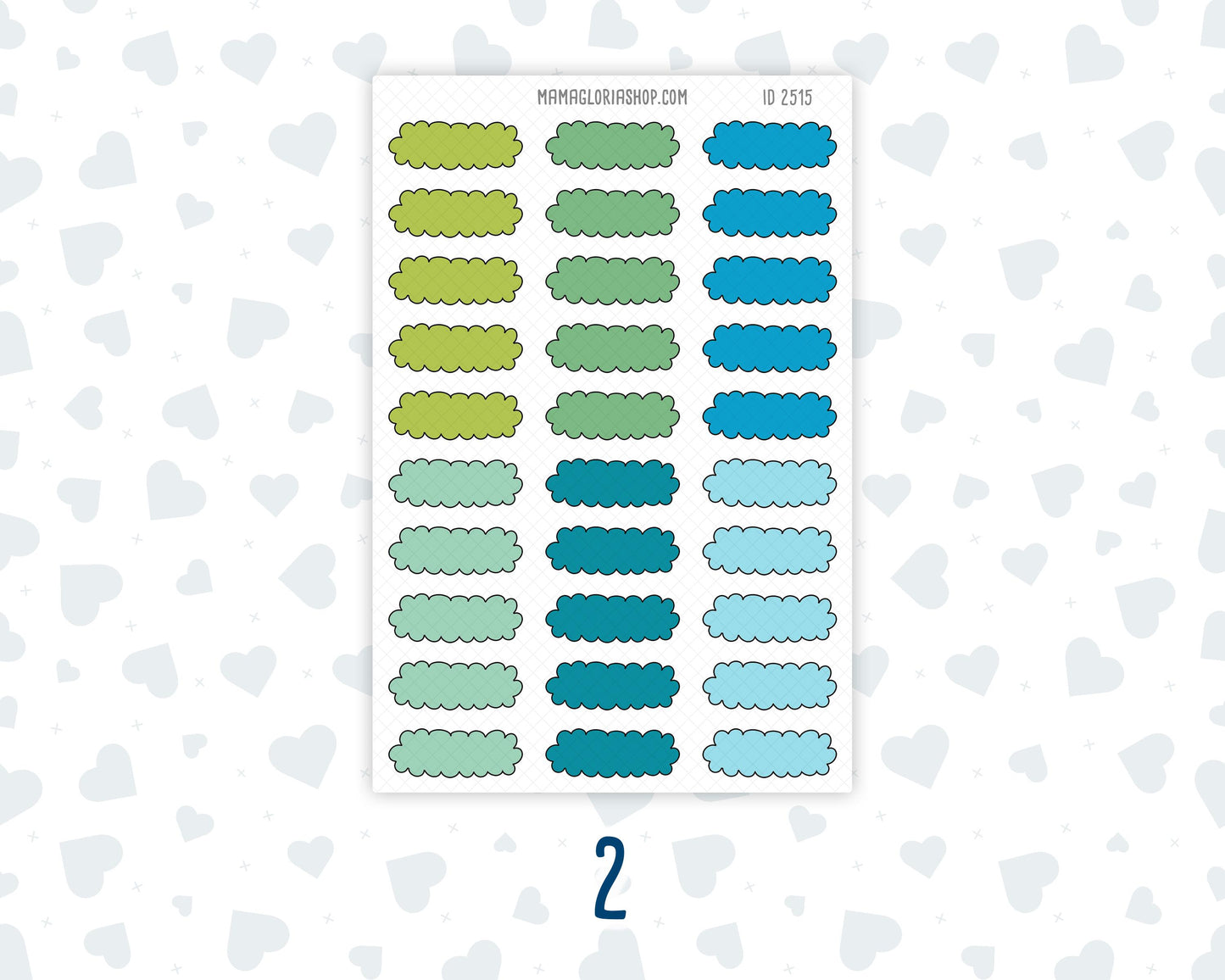 Color Pop 1.3 Inch Scalloped Labels Sticker Sheet | Functional Planner Stickers | Weekly Planner Labels