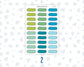 Color Pop 1.3 Inch Scalloped Labels Sticker Sheet | Functional Planner Stickers | Weekly Planner Labels
