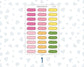 Color Pop 1.3 Inch Scalloped Labels Sticker Sheet | Functional Planner Stickers | Weekly Planner Labels