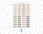 Wild Sage & Muted Slate 1 Inch Scalloped Labels Sticker Sheet | Functional Planner Stickers | Weekly Planner Labels