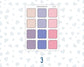 Color Pop 1.3 Inch Scalloped Boxes Sticker Sheet | Functional Planner Stickers | Weekly Planner Boxes