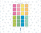 Color Pop 1 Inch Scalloped Boxes Sticker Sheet | Functional Planner Stickers | Weekly Planner Boxes