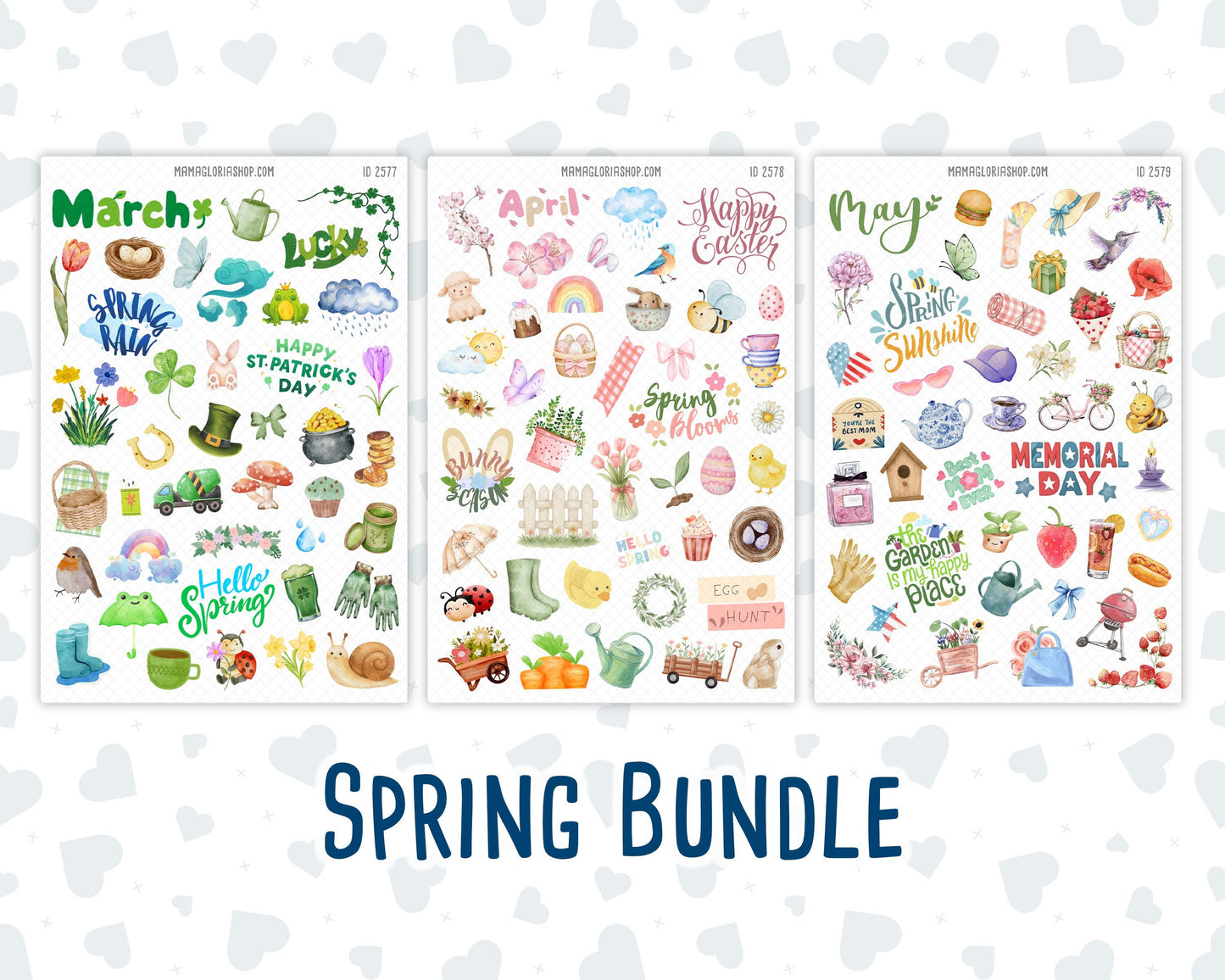 Holiday Planner Stickers Bundle | Monthly Seasonal Sticker Sheets for Planners, Journals & Calendars