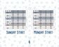 Hobonichi Cousin Monthly Day Headers | A5 Monthly Planner Stickers | Functional Planner Stickers | Month View Labels
