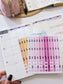 Hobonichi Cousin Monthly Day Headers | A5 Monthly Planner Stickers | Functional Planner Stickers | Month View Labels