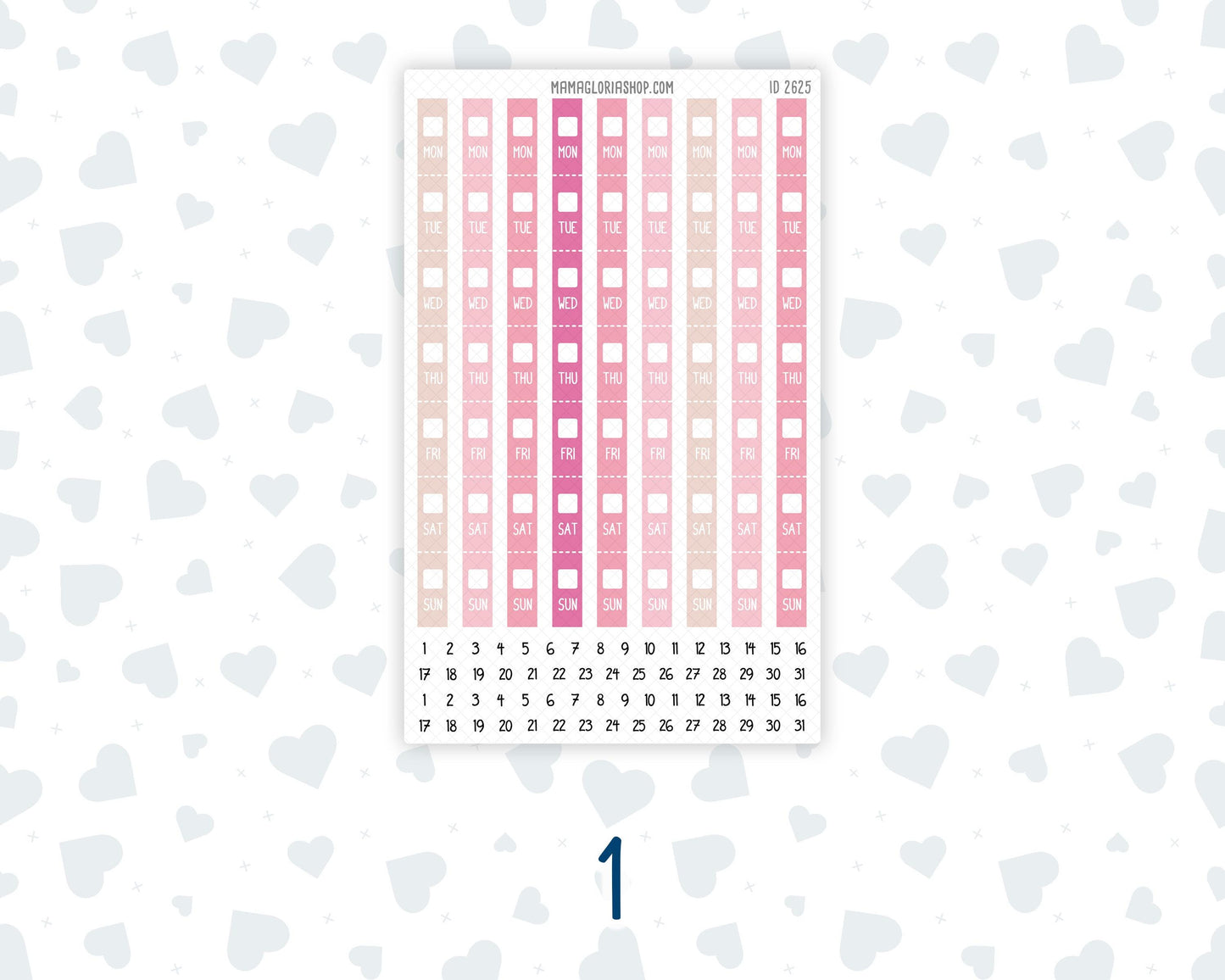 Hobonichi Weeks Weekly Date Covers | Hobonichi Weeks Date Stickers | Weekly Date Headers | Functional Planner Stickers