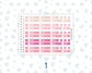 Hobonichi Cousin Weekly Date Covers | A5 Weekly Date Stickers | Hobonichi Cousin Weekly Headers | Functional Planner Stickers