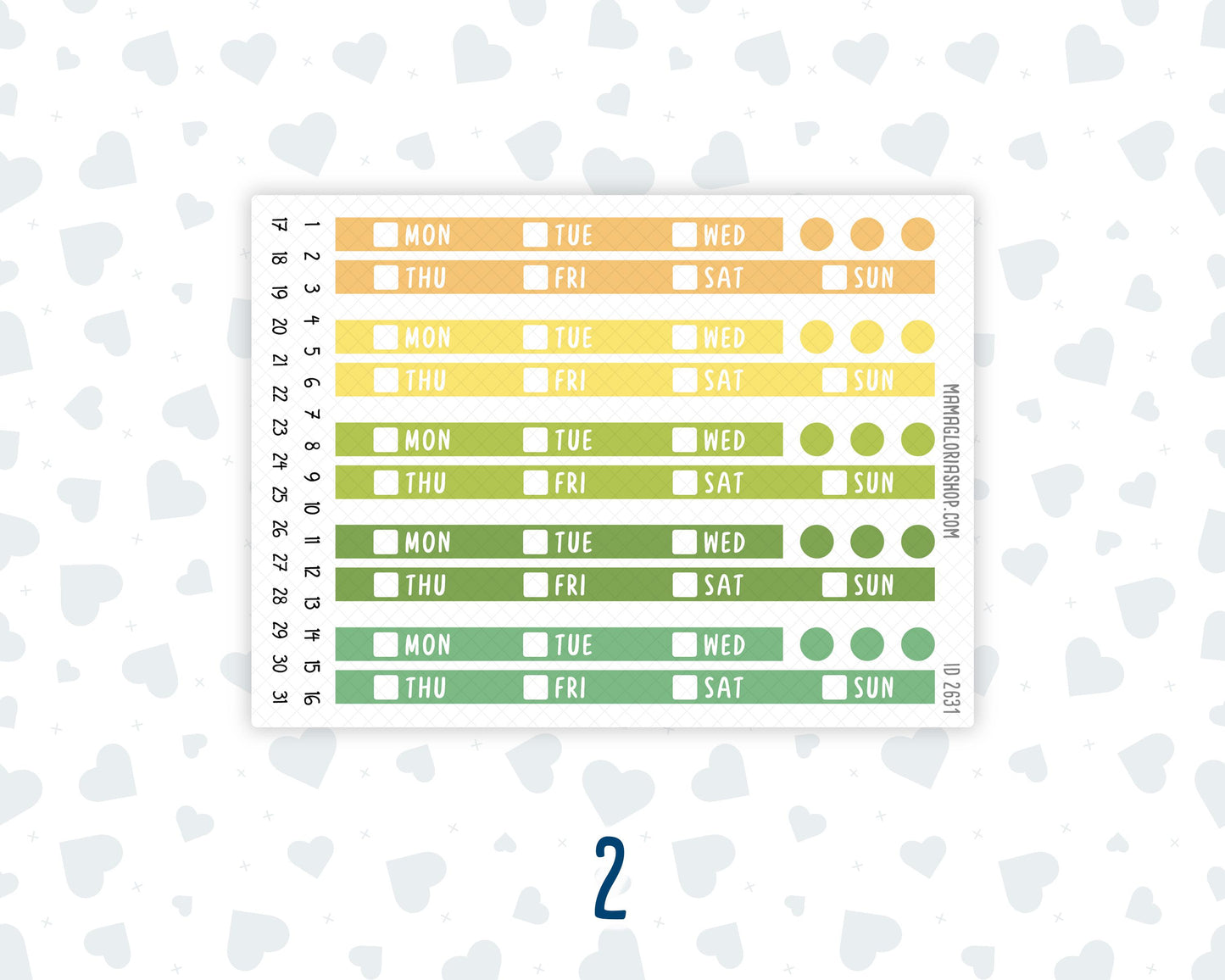 Hobonichi Cousin Weekly Date Covers | A5 Weekly Date Stickers | Hobonichi Cousin Weekly Headers | Functional Planner Stickers