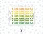 Hobonichi Cousin Weekly Date Covers | A5 Weekly Date Stickers | Hobonichi Cousin Weekly Headers | Functional Planner Stickers
