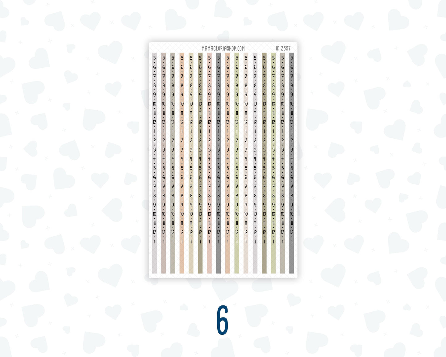 Hobonichi Cousin Time Strips | A5 Weekly Timeline Stickers | Hourly Schedule Labels | Time Blocking Planner Stickers