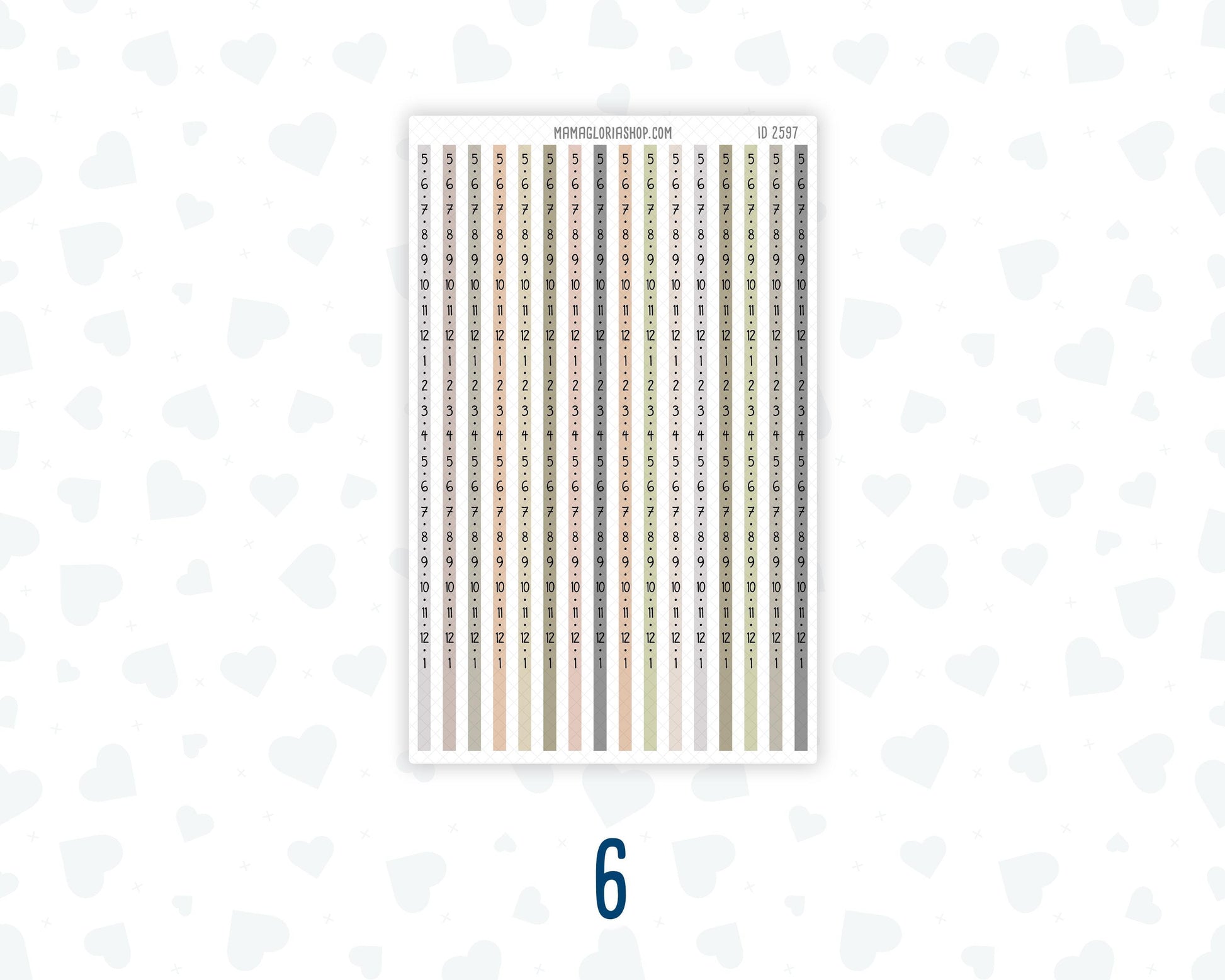 Hobonichi Cousin Time Strips | A5 Weekly Timeline Stickers | Hourly Schedule Labels | Time Blocking Planner Stickers