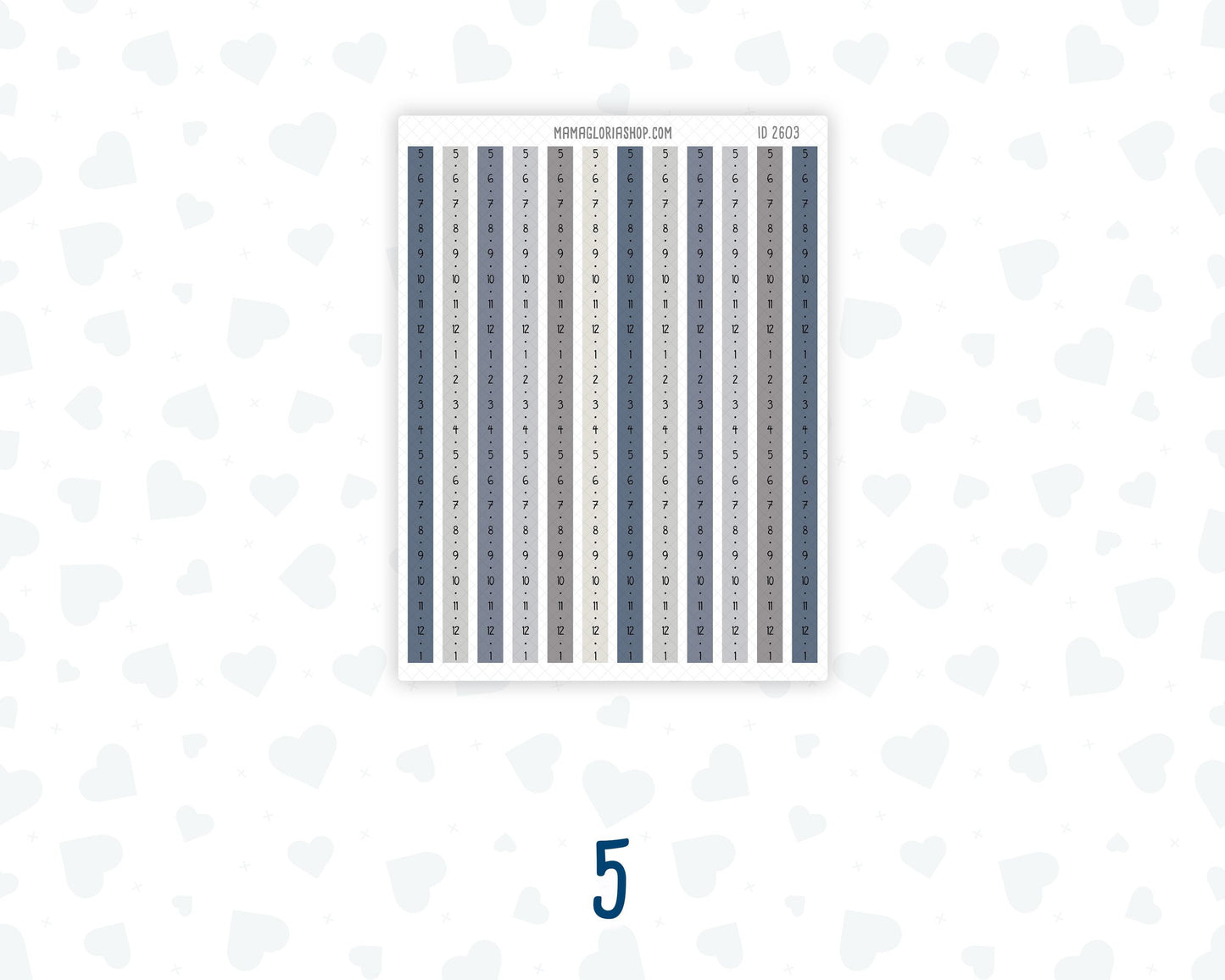 Hobonichi Cousin Daily Time Strips | A5 Daily Timeline Stickers | Hourly Schedule Labels | Time Blocking Planner Stickers