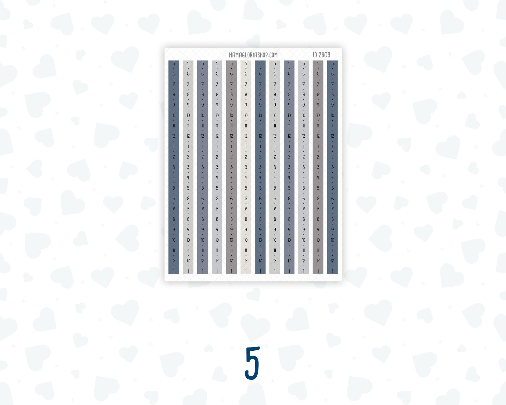 Hobonichi Cousin Daily Time Strips | A5 Daily Timeline Stickers | Hourly Schedule Labels | Time Blocking Planner Stickers